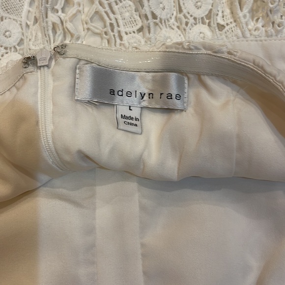 Nordstroms, strapless white lace mini dress, large - Picture 6 of 8